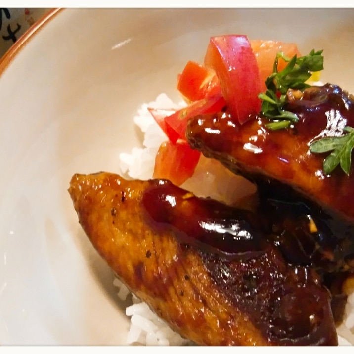 鰹のニンニク照り焼き丼 レシピ 作り方 By ぬーのぼーの 楽天レシピ